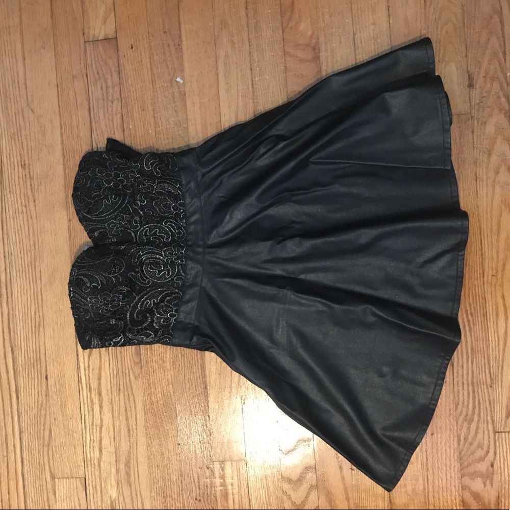 Forever21 pleather dress. Medium.