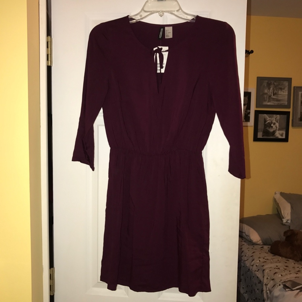 Burgundy dress