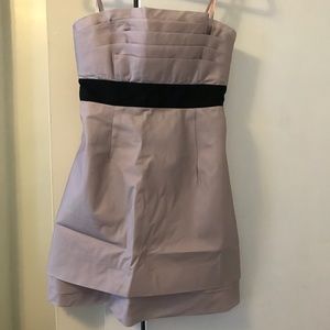Lavender strapless dress