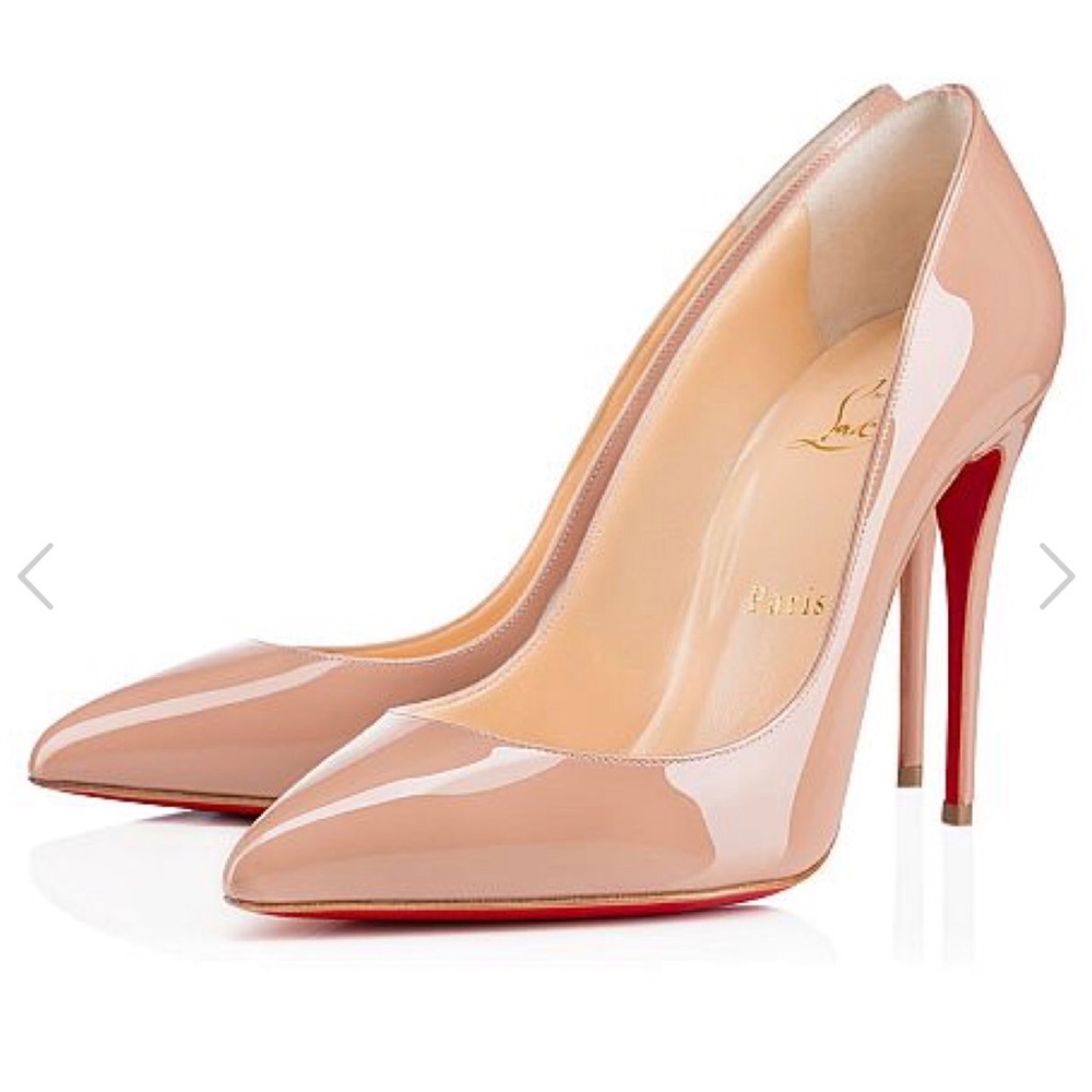 SOLD***Christian Louboutin Follies Pigalle 38 Nude