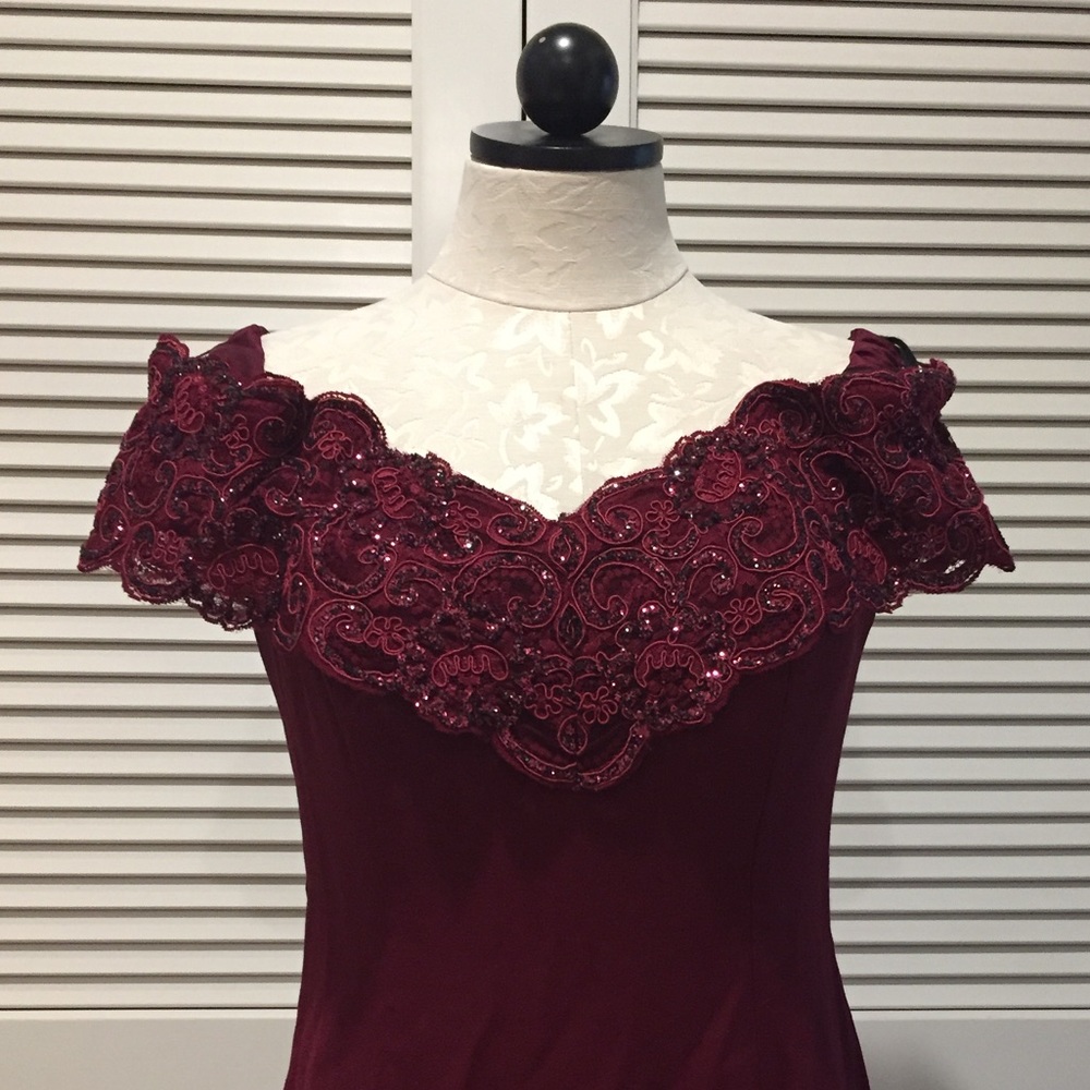 Wine Prom Dress
