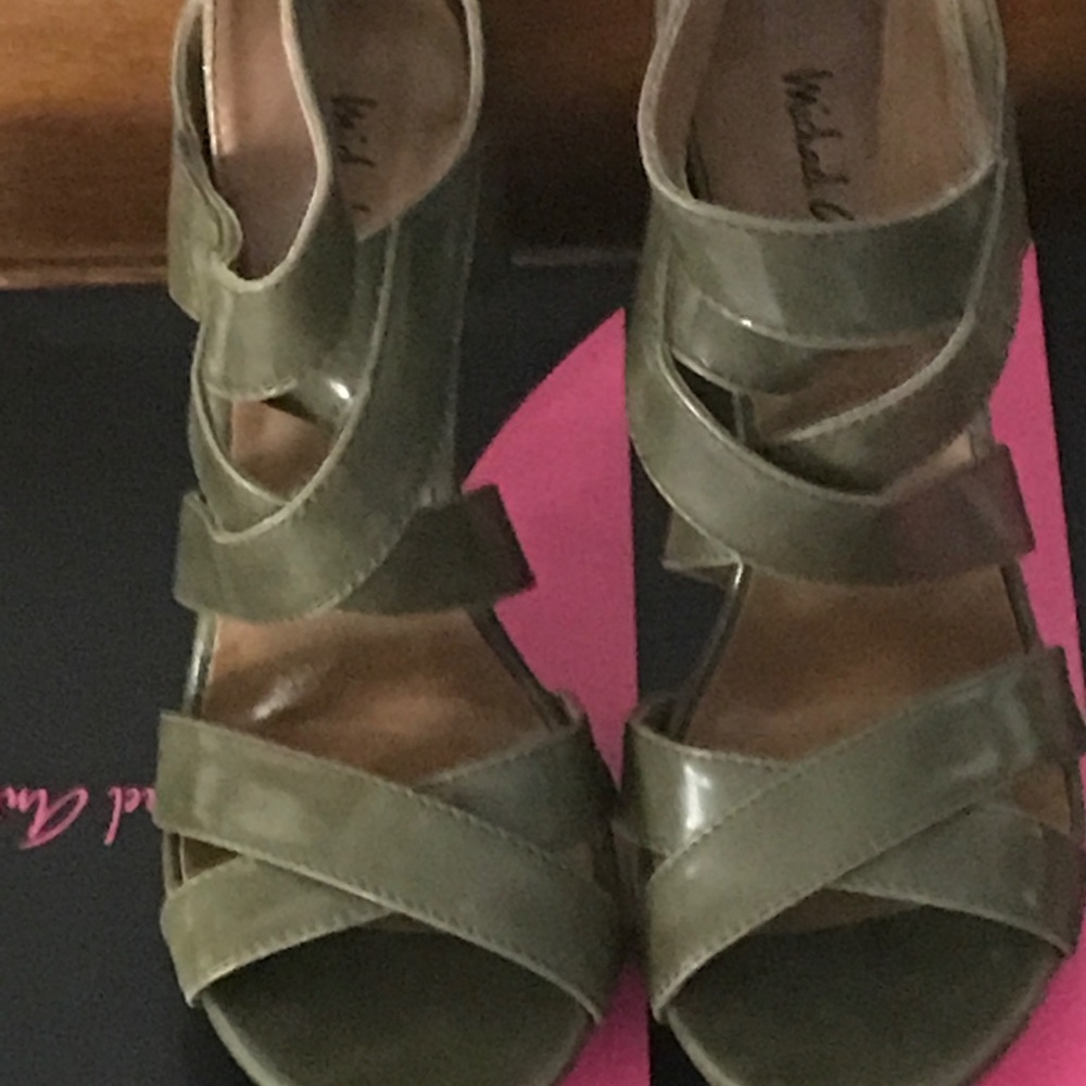 Olive green sandals
