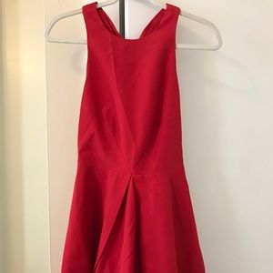 Red Keepsake dress with strap oh back