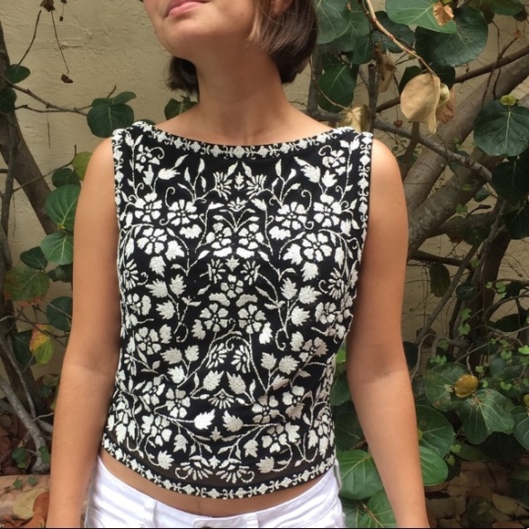 Tadashi Tops - Tadashi Beaded Top