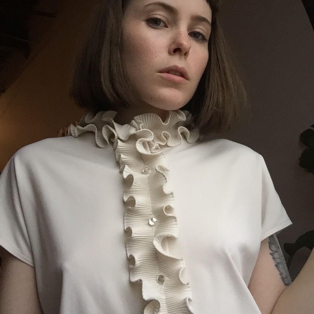Vintage ruffle blouse