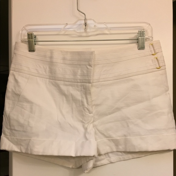 Bebe white tuxedo shorts 6 - Picture 1 of 2