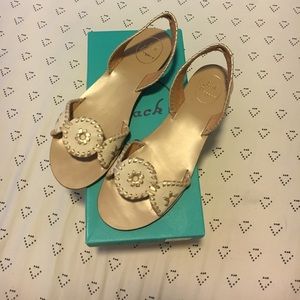 Size 9 Jack Rogers Liliana Sandal in Gold