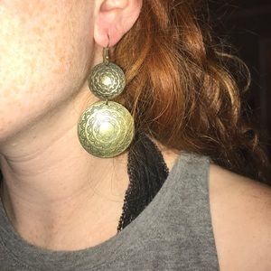Mandala tiered earrings