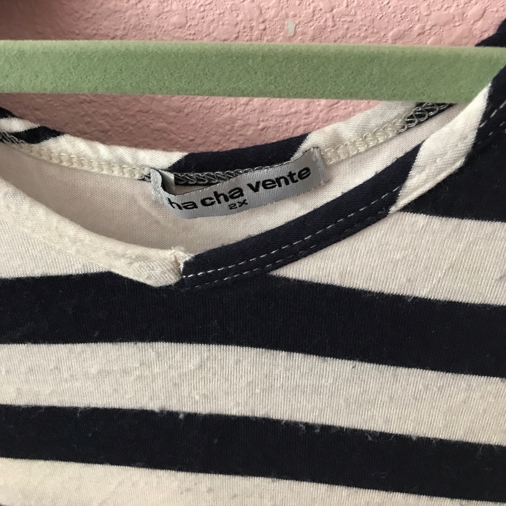 Striped Flowy Plus Size Top - Picture 3 of 4