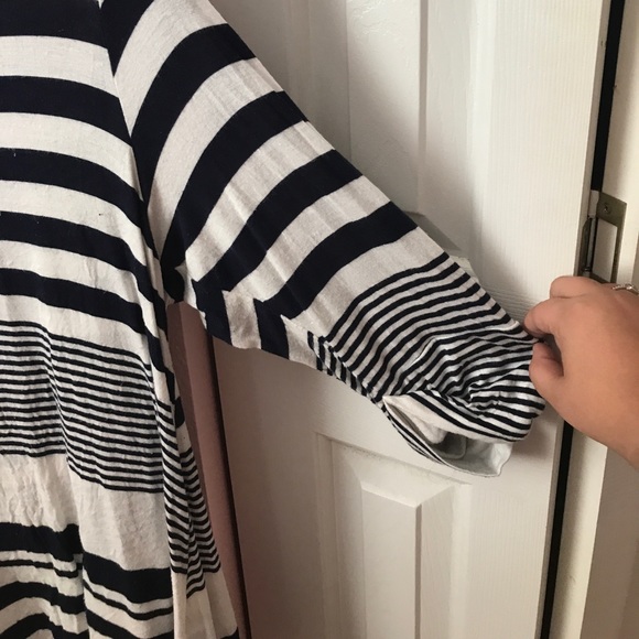 Striped Flowy Plus Size Top - Picture 2 of 4