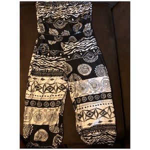 Strapless Aztec Jumpsuit