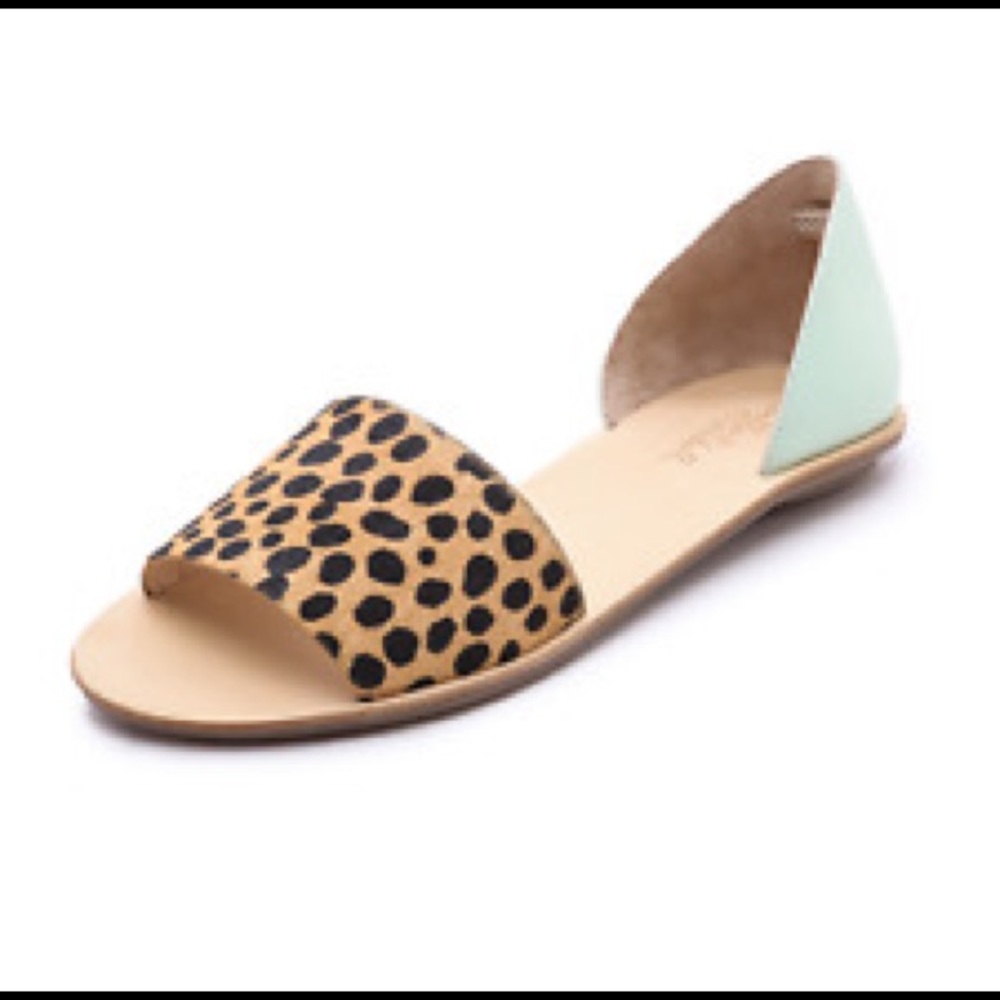 Loeffler Randall Cheetah Print Ponyhair Sandals