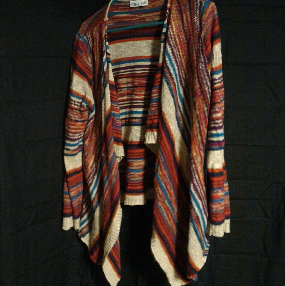 Colorful striped sweater