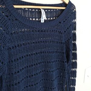 Navy knit sweater