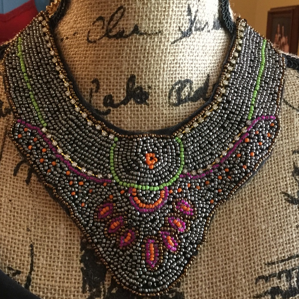 Beaded necklace.