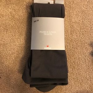 Plus size fleece lined tights