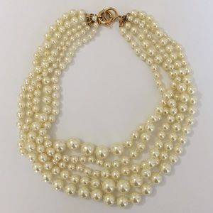 J. Crew Factory Layered Faux Pearl Necklace