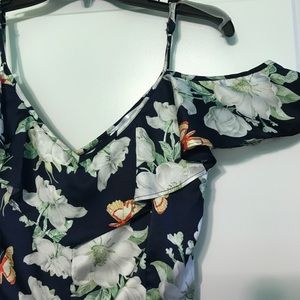 Jumpsuit, open shoulders