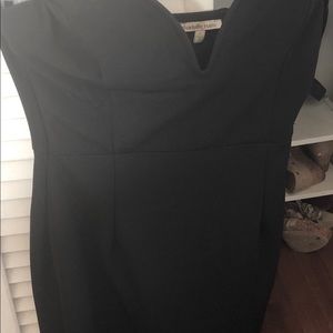 Plunging strapless Charlotte Russe mini dress