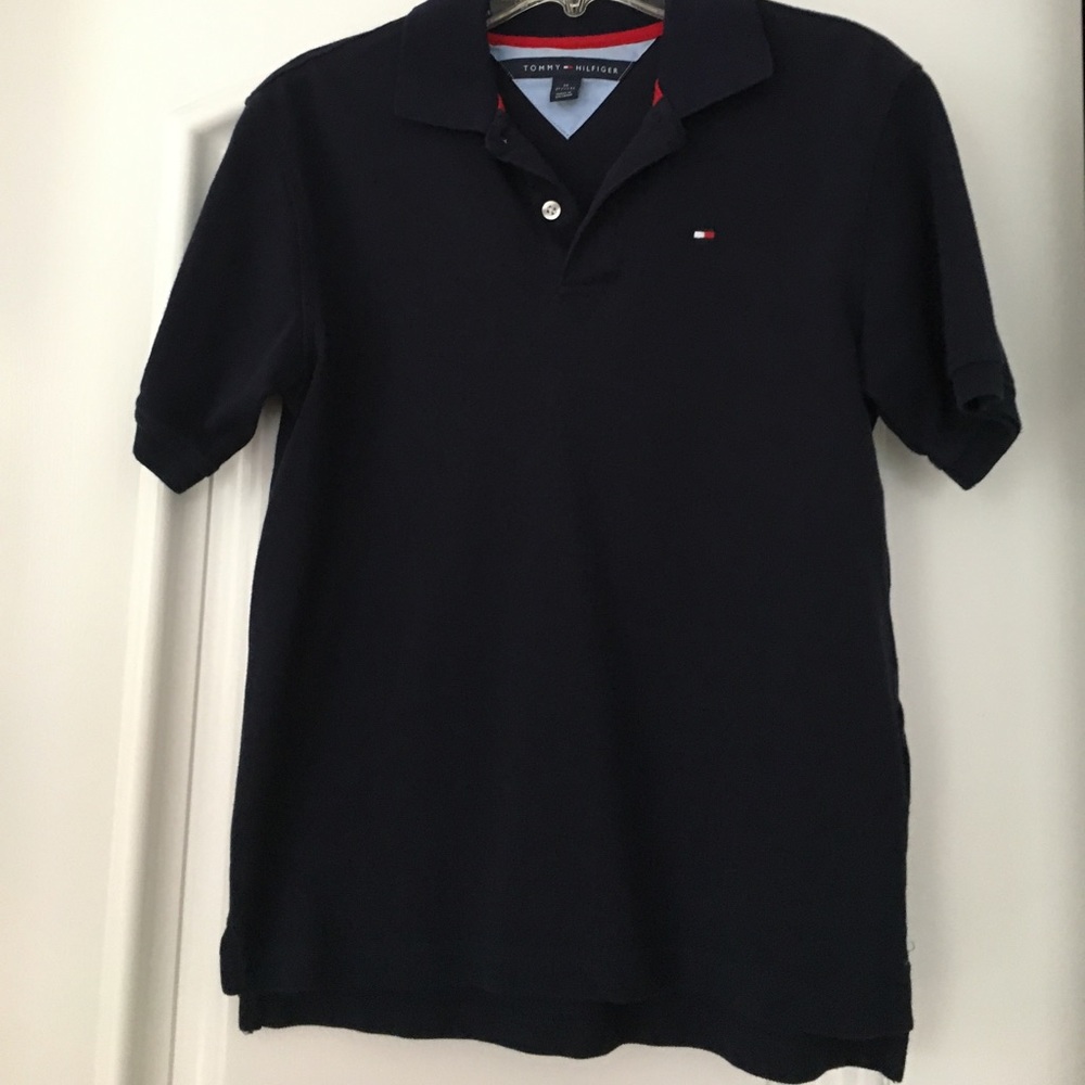 Boys navy polo shirt