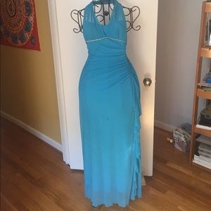 Formal blue dress