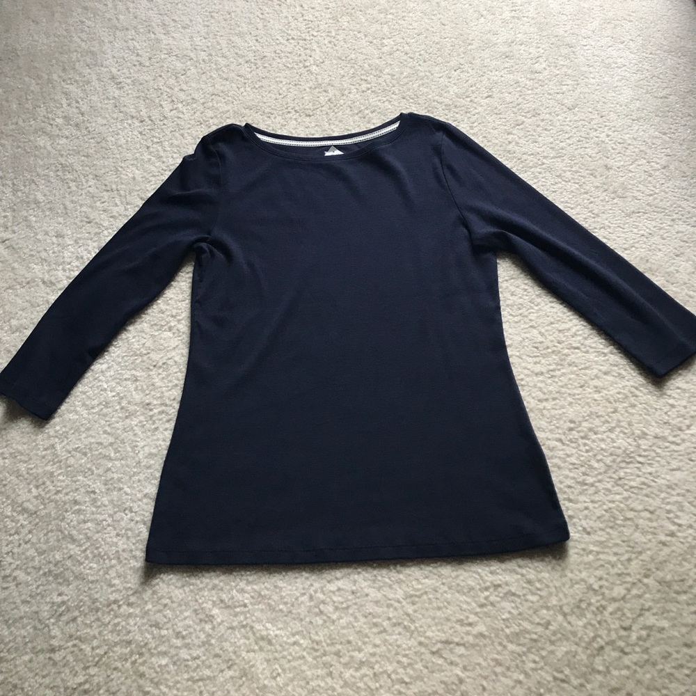 Navy blue 3 quarter length sleeves