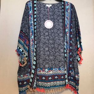 Paisley Tassel Kimono