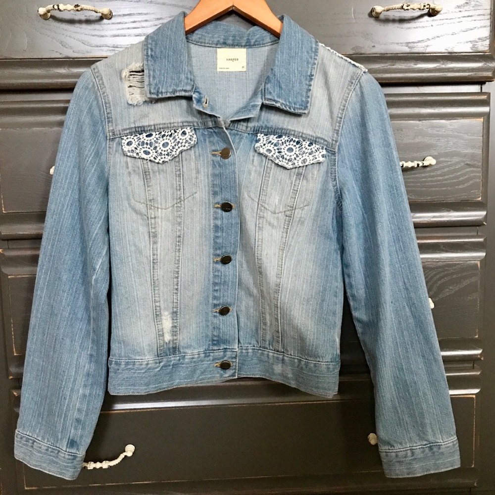 Distressed Jean Jacket