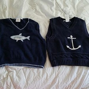 JANIE AND JACK Nautical theme boy vest