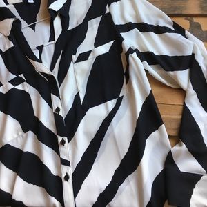 Barely worn Express Zebra Portofino shirt