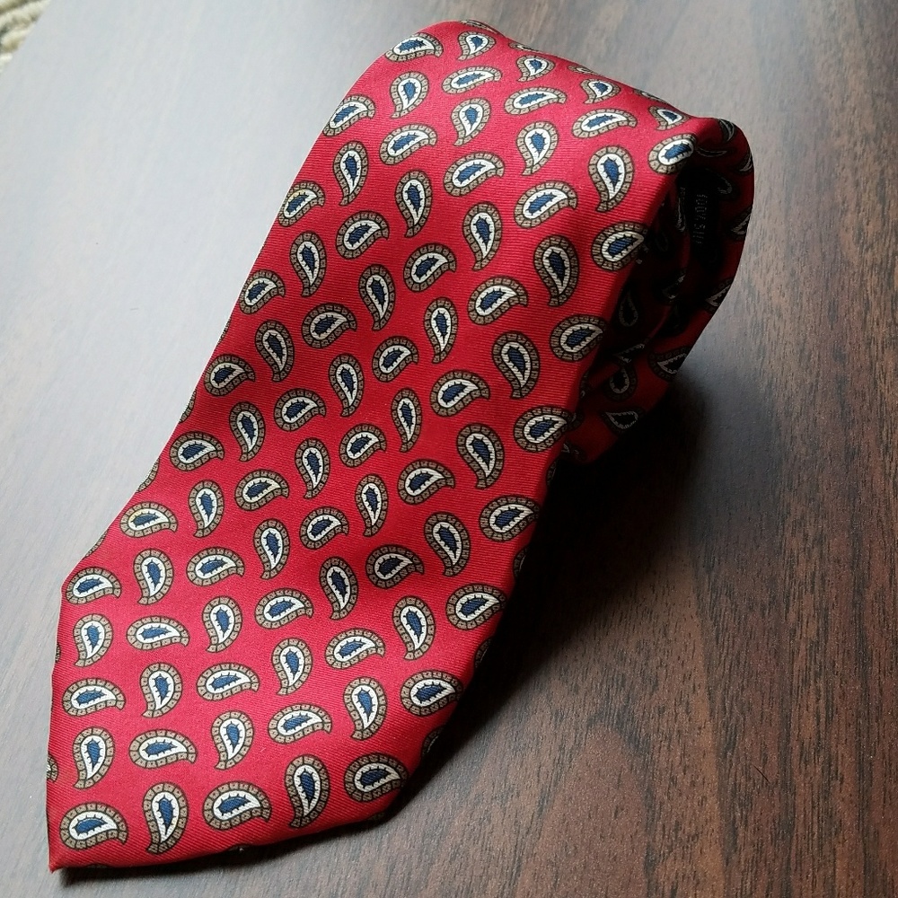 Paco Rabanne Red Paisley Tie