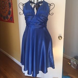 Royal blue homecoming dress