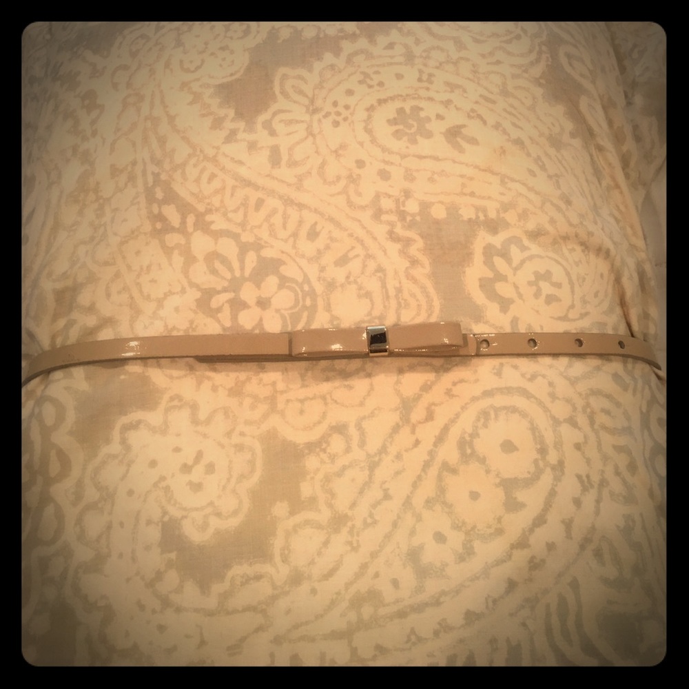 Express skinny bow belt