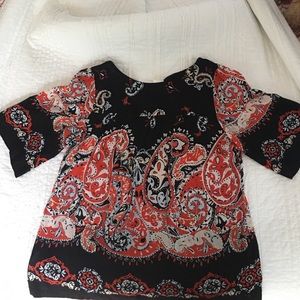 Multi colored flowy shirt