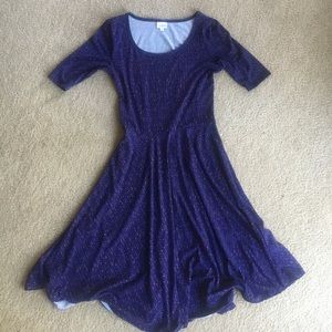 Lularoe Nicole. Purple/blue. Worn once!
