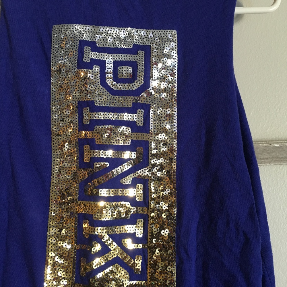PINK sequins tank