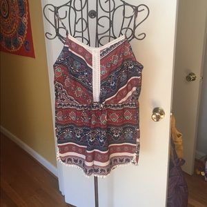 Tribal print romper