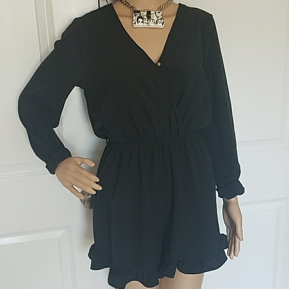 Summer Time Sexy!! One Piece black Shorts 'Romper' "CocoLove