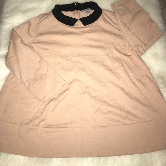 COS Tops - COS Nude Top with Black around the collar.