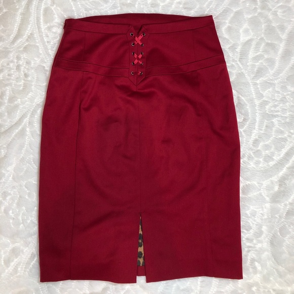 Express Dresses & Skirts - NWOT Express Cranberry Pencil Skirt