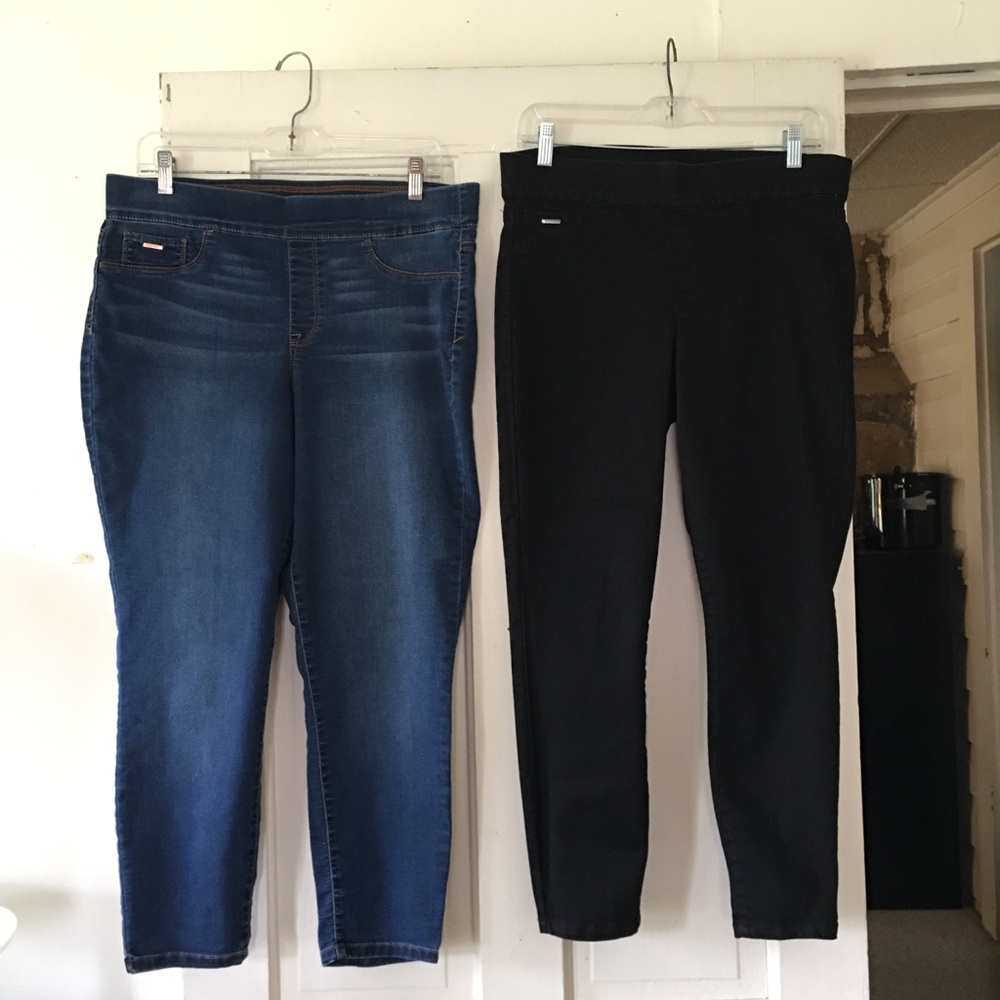 Nine West LOT Stretch-Cropped Skinny Jean & Black
