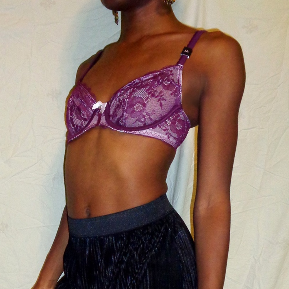 Victoria's Secret Plum Nylon Bra