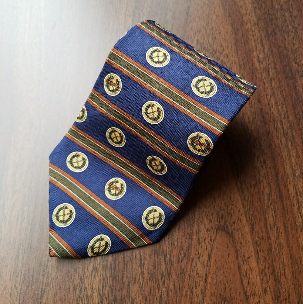ESPN Blue Golf Themed Mens Neck Tie