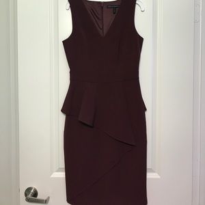 Burgundy dress
