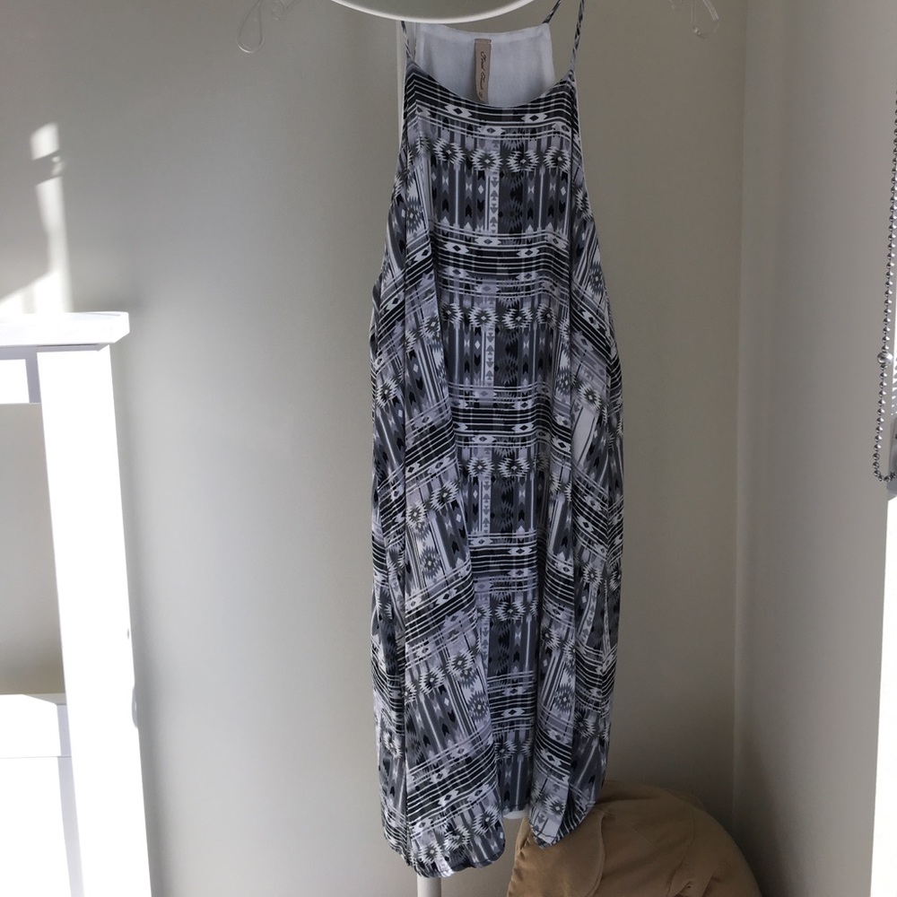 Effin shop black and white print dress sz. Small