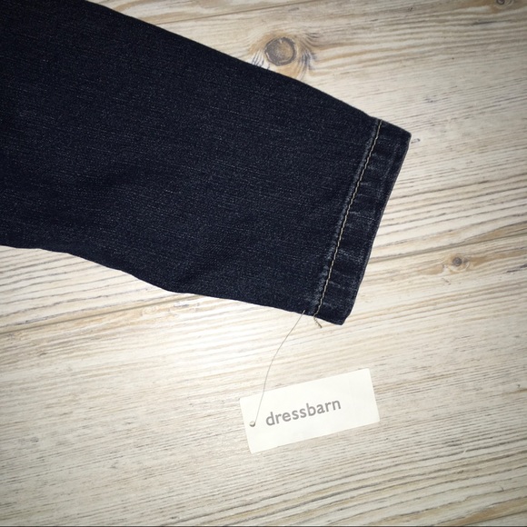 Dressbarn "Baccini" NWT Jean blazer w/front button - Picture 6 of 6