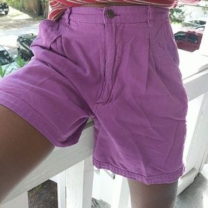 Vintage Todays News Purple shorts