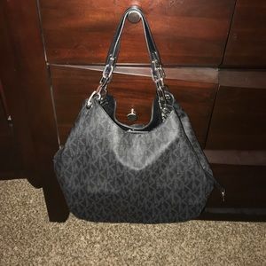 Michael Kori Fulton Large Logo Shoulder Bag