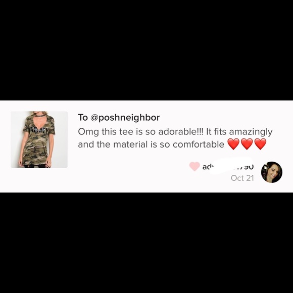 Camo Army Cut-out Choker Tee - Picture 5 of 5