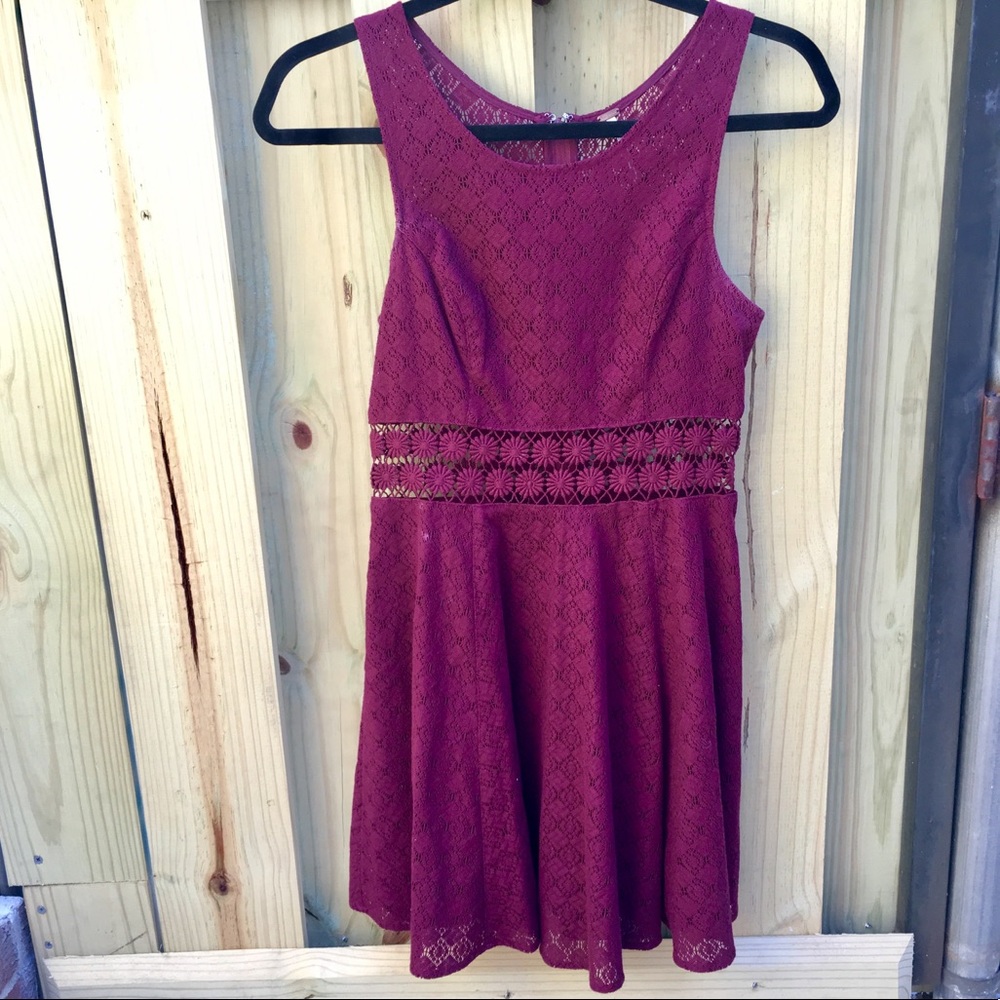 EUC Free People Burgundy Dress Size 0